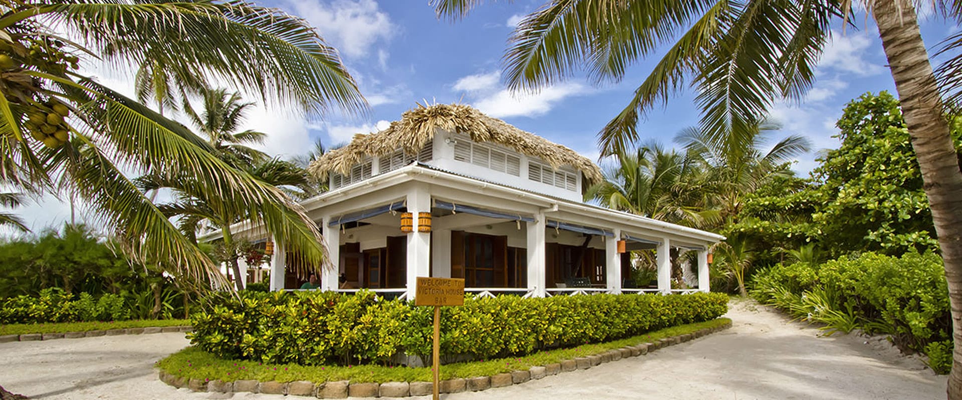 Exterior of Admiral Nelson's Bar at Victoria House Resort and Spa, Belize