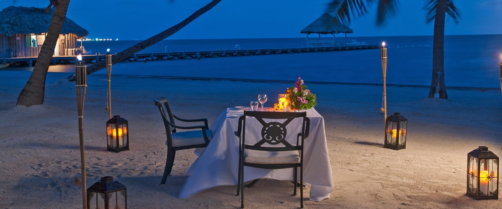 Private dinner on the beach at Victoria House Resort and Spa