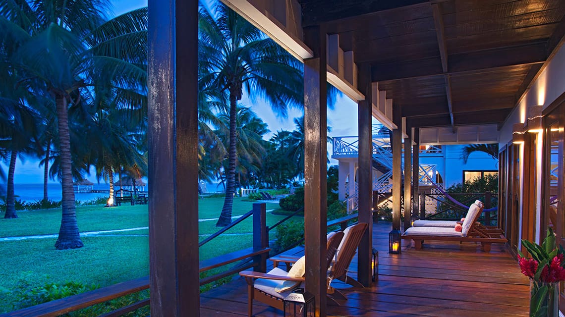 Private veranda in Casa Del Sol at Victoria House Resort and Spa