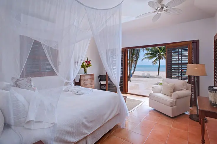 Bedroom in Casa Playa Blanca at Victoria House Resort and Spa, Belize
