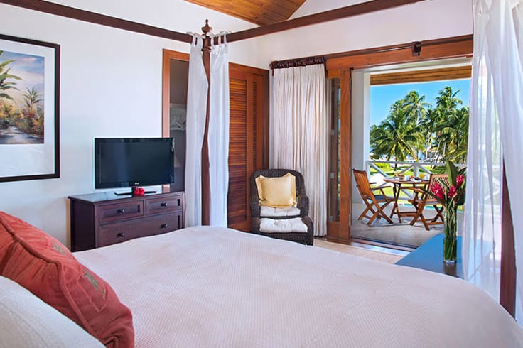Infinity Suite bedroom at Victoria House Resort and Spa, Belize