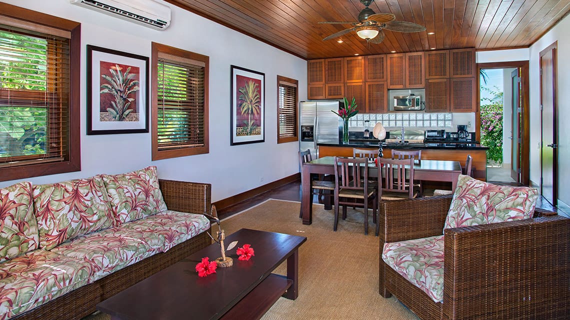 Living area in Infinity Suite at Victoria House Resort and Spa