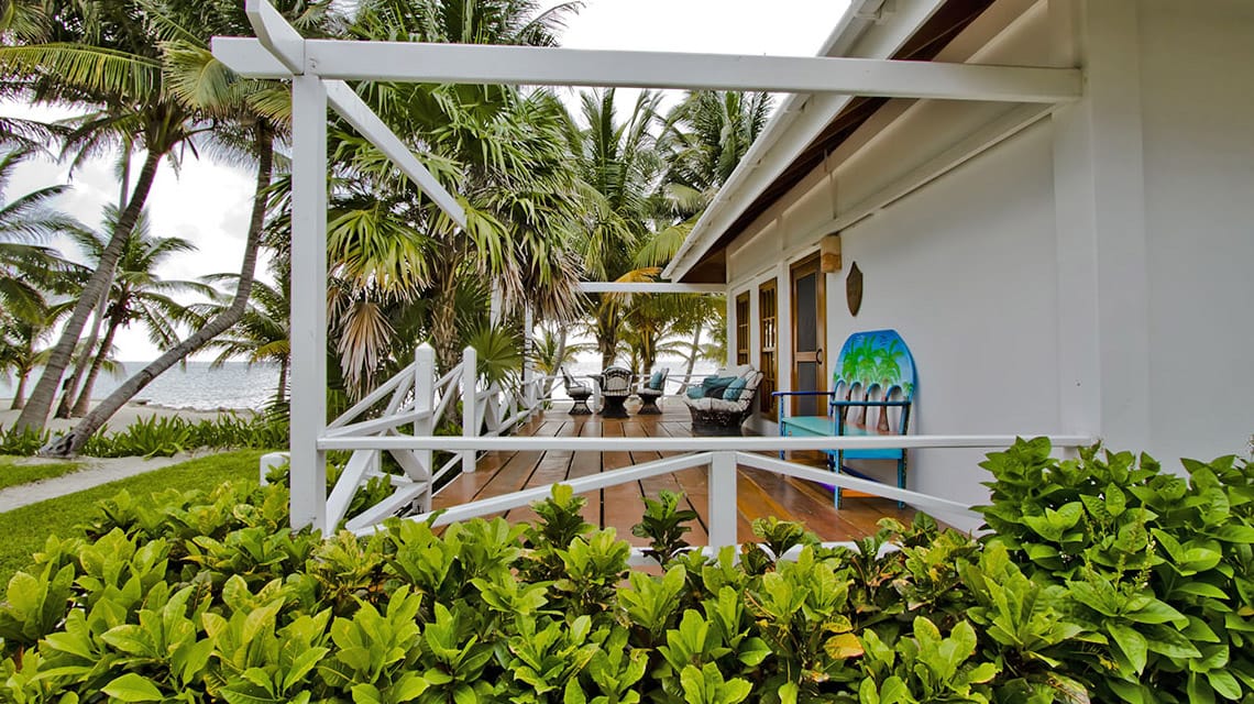 Private veranda in the Rainforest Suite at Victoria House Resort and Spa, Belize