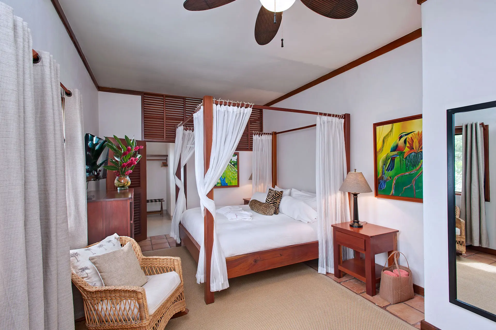 Bedroom in Casa Del Sol at Victoria House Resort and Spa, Belize