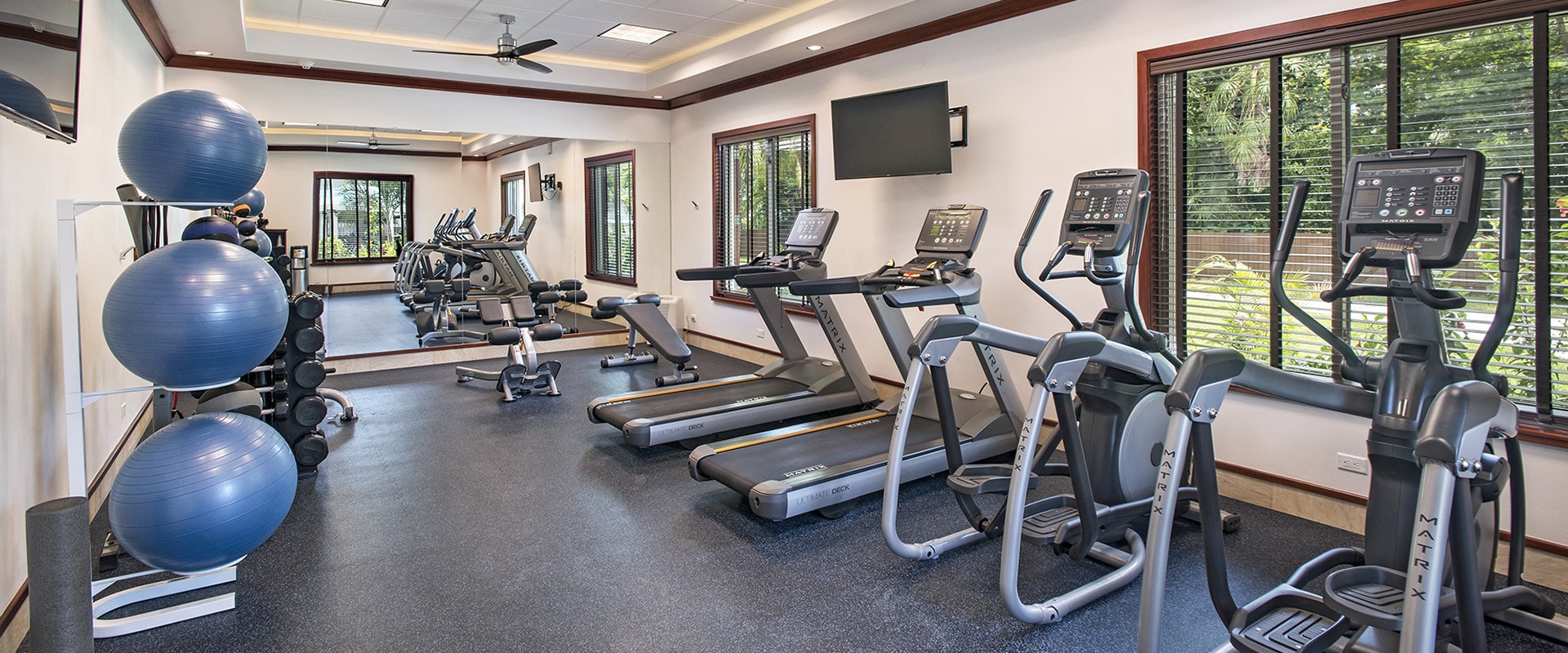 Fitness centre at Victoria House Resort and Spa, Belize