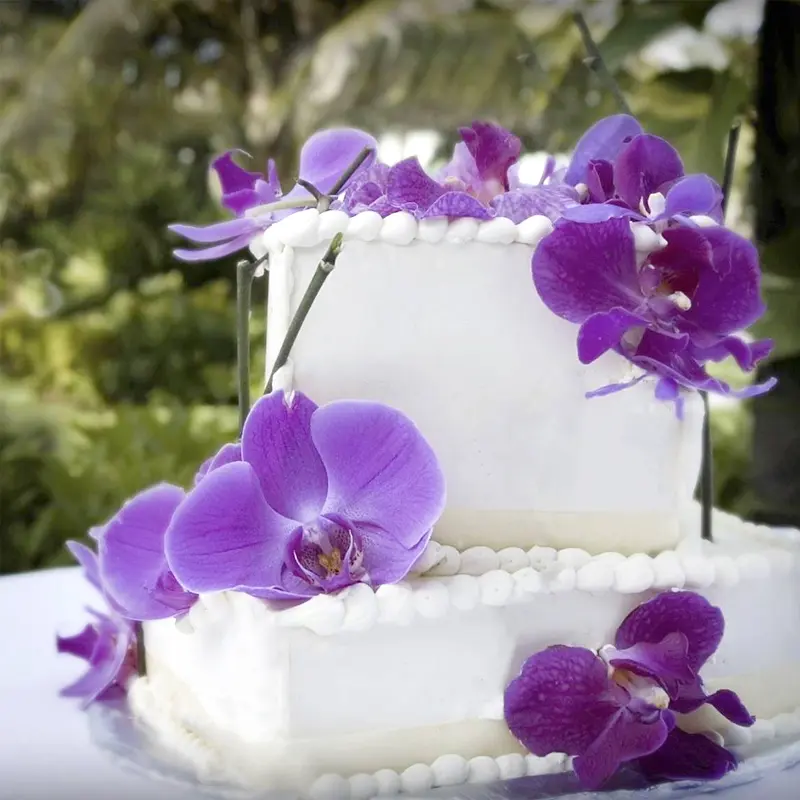 Wedding cake served at Victoria House Resort and Spa