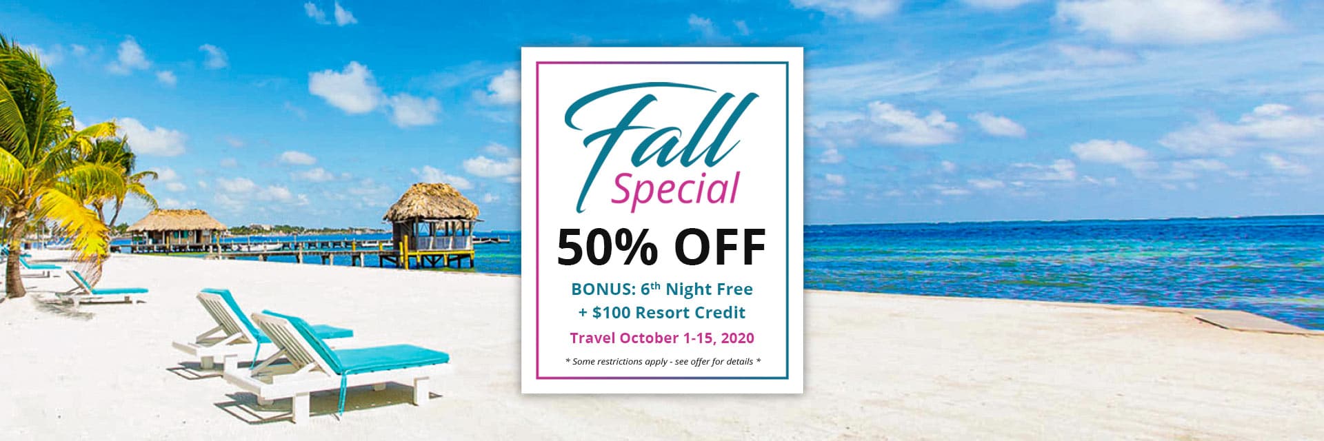 Victoria House Resort & Spa Fall Special